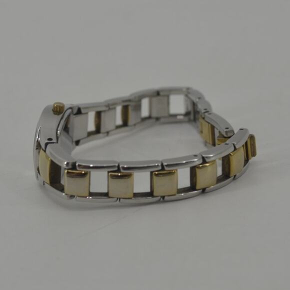 Fossil Two Tone Wristwatch Gold Silver Bracelet Watch Womens - Picture 3 of 12